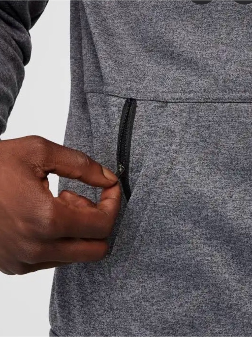 Nike Men’s Grey Full-Zip Performance Hoodie Jacket - Picture 3 of 9